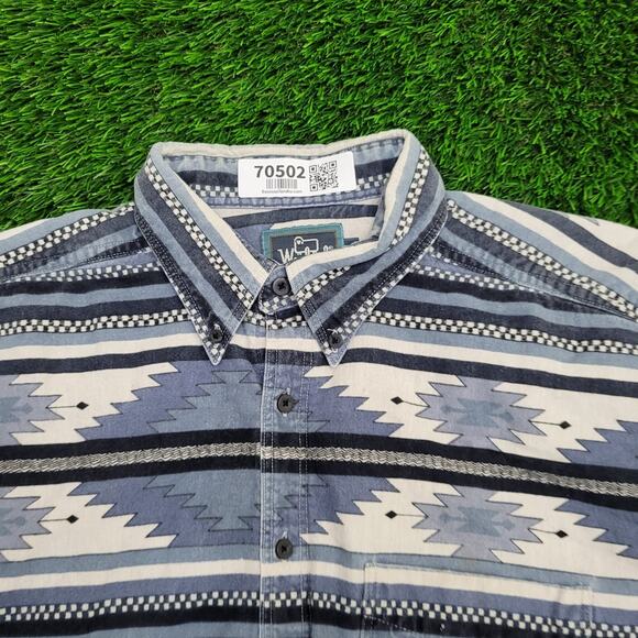 Vintage Woolrich Southwestern Button Down Shirt XL USA Made - Picture 2 of 14